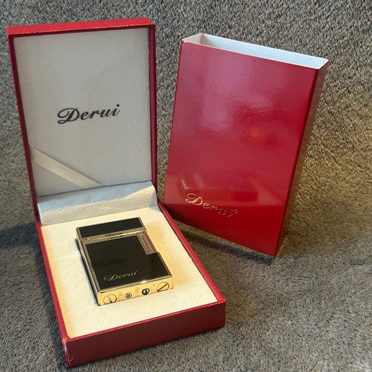 Derui Black Lacquered Lighter And Gift Box