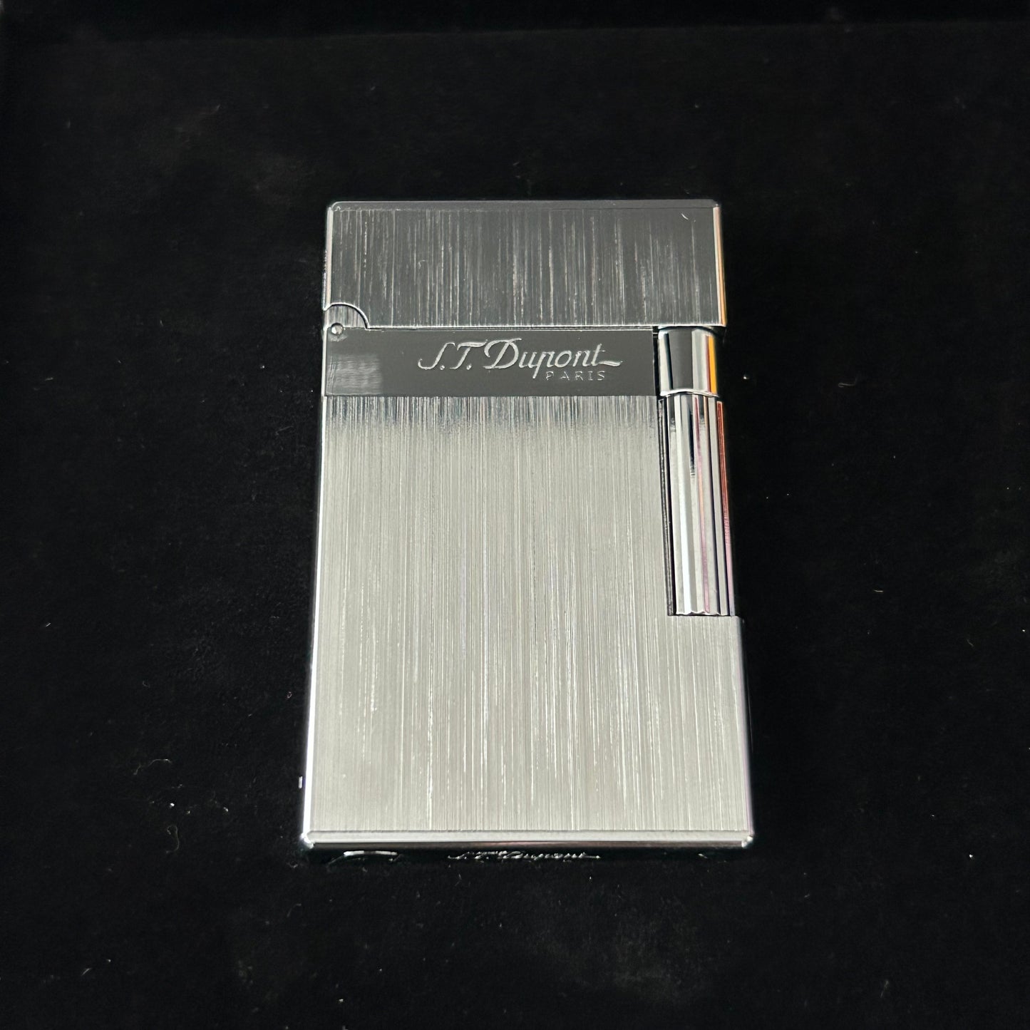 Luxury ST Dupont Dual Flame Lighter - Silver-Dupe