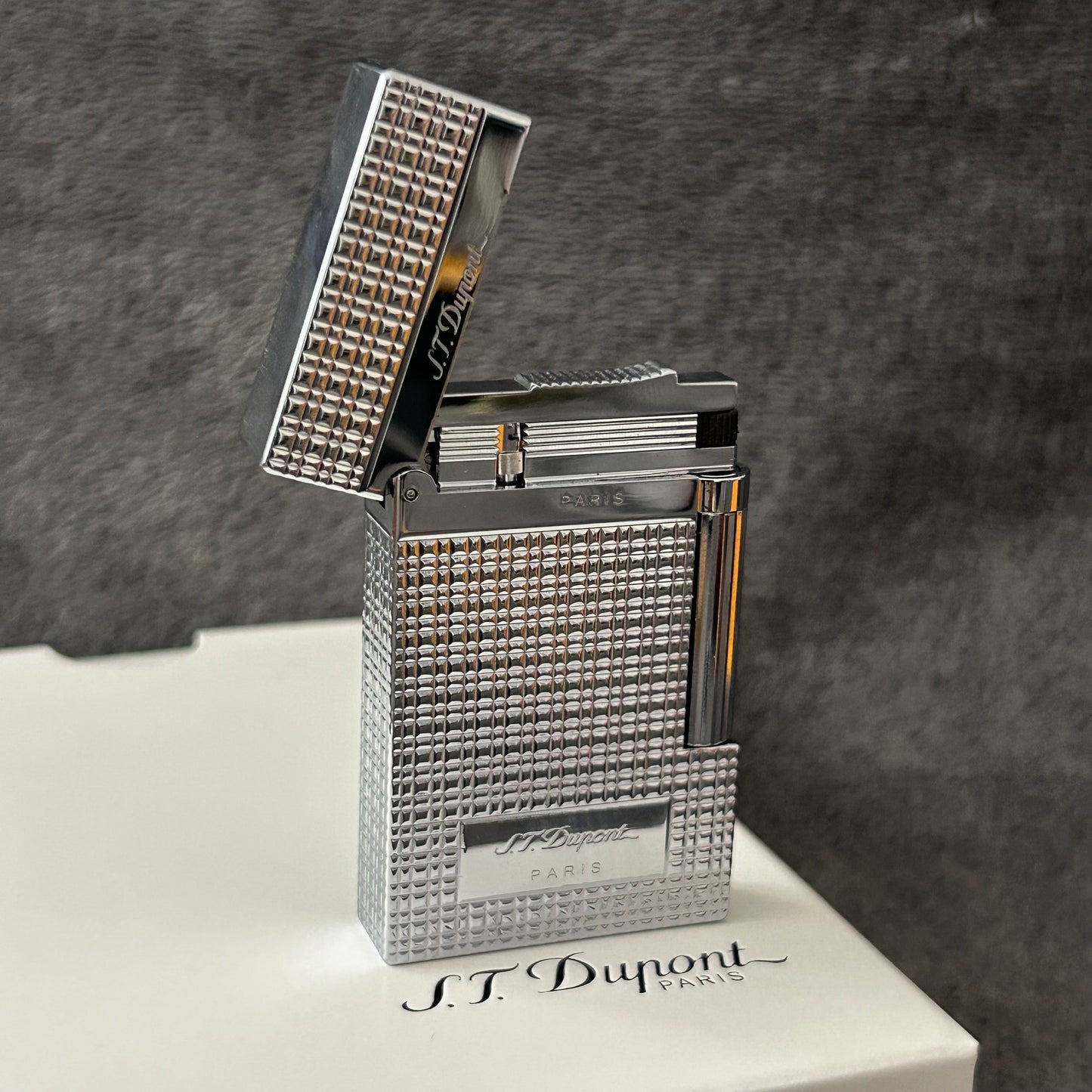 Luxury ST Dupont Dual Lighter - Silver2-Dupe