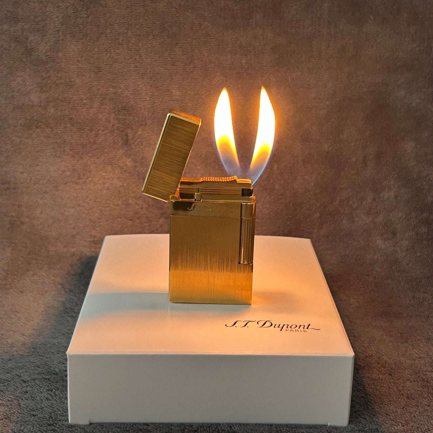 Luxury ST Dupont Dual Flame Lighter - GOLD-Dupe