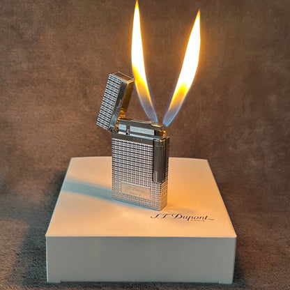 Luxury ST Dupont Dual Lighter - Silver2-Dupe