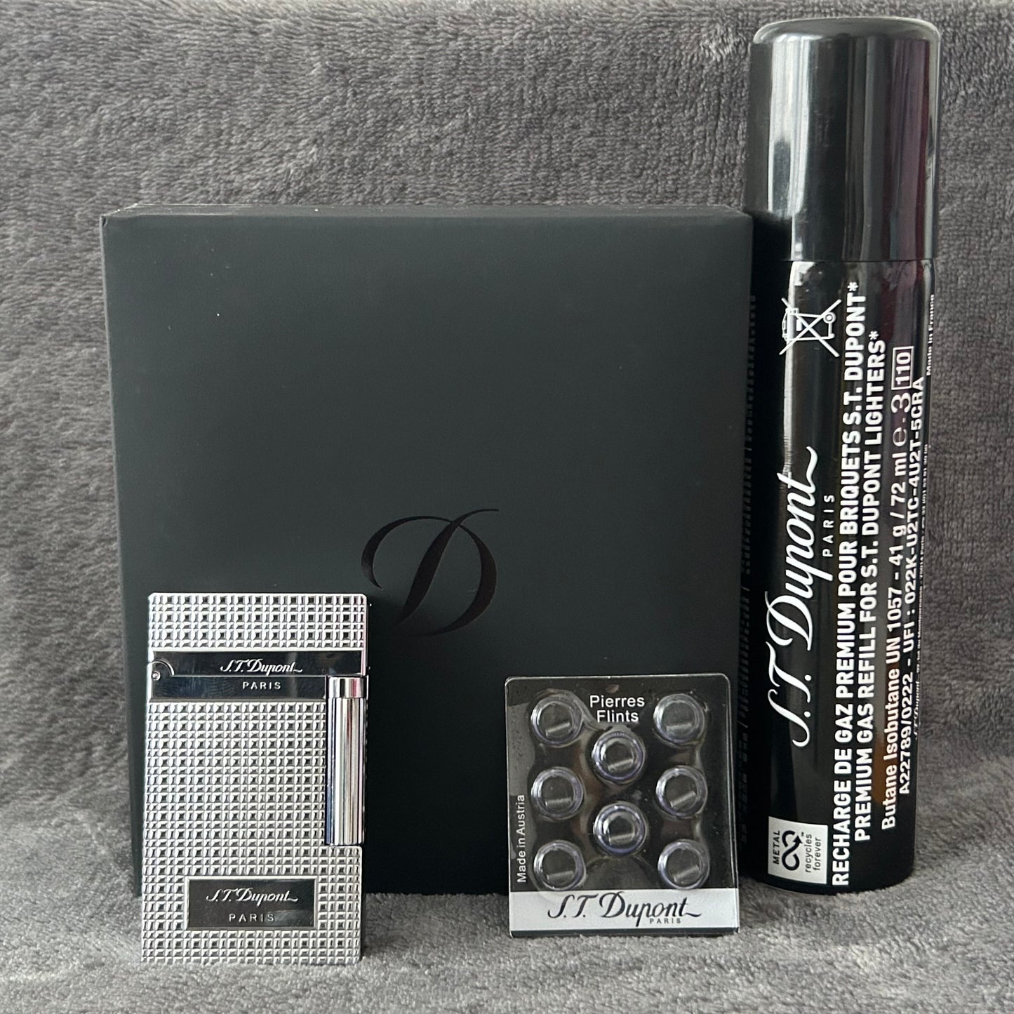 Luxury ST Dupont Dual Lighter - Silver2-Dupe