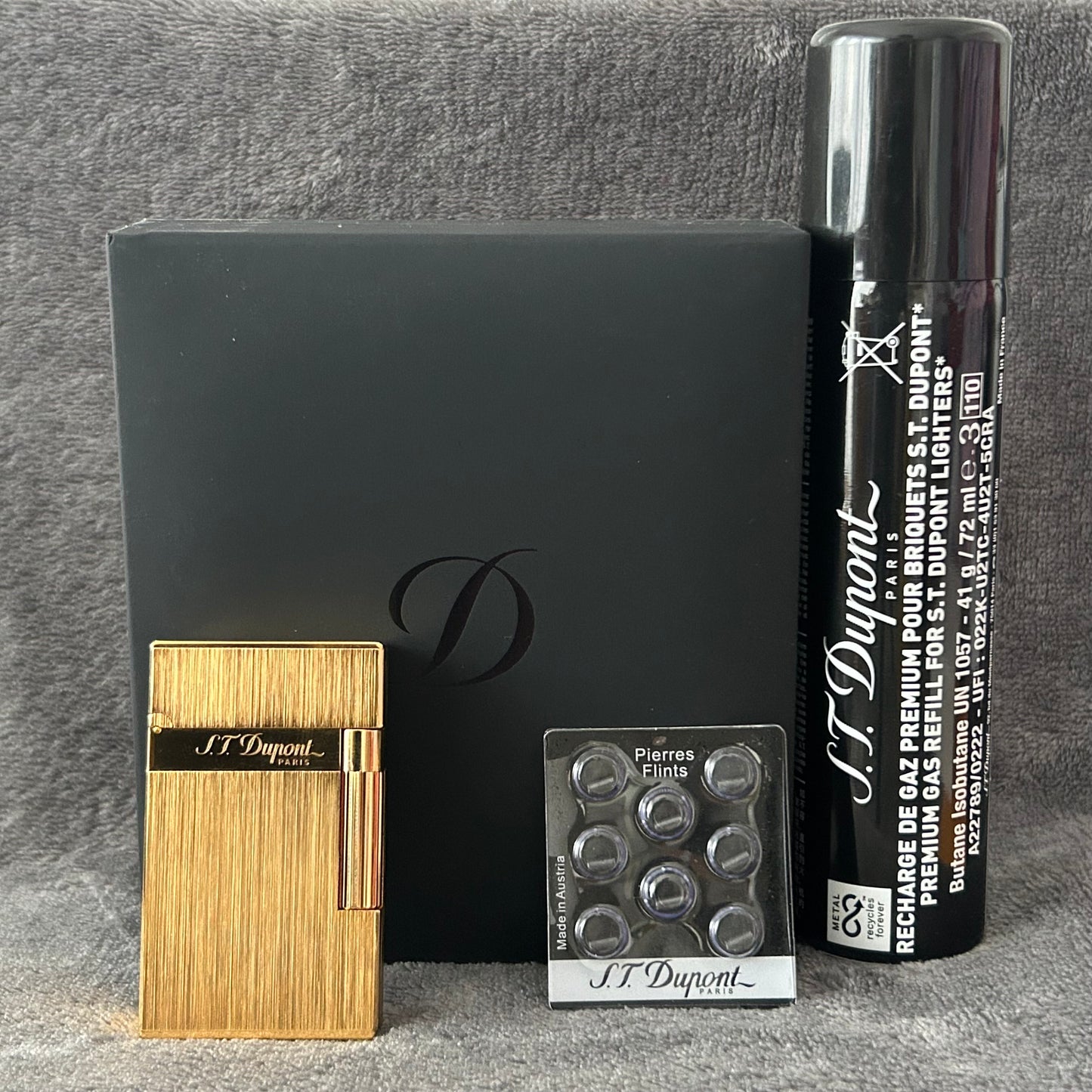Luxury ST Dupont Dual Flame Lighter - GOLD-Dupe