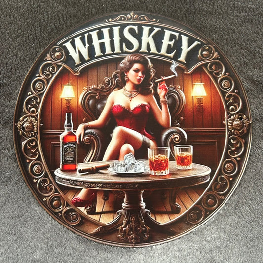 Whiskey Circular Bar Sign